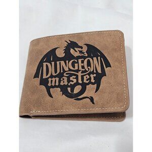 Dungeon Master and Star Wars lot of 2 leather bifold men's 6 card slot wallets